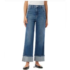 NWT Joe’s Jeans The Trixie Trouser wide cuff First Bite medium wash denim 27 4